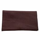 Tobacco pouch made of smooth leather - bordeaux - Tobacco...