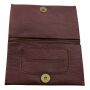 Tobacco pouch made of smooth leather - bordeaux - Tobacco bag