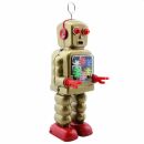Robot - Tin Toy Robot - High Wheel Robot - gold