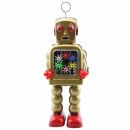 Robot - Robot de hojalata - High Wheel Robot - dorado - Juguete de lata