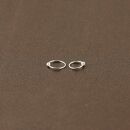 Segment ring with ball - Septum ring - silver