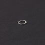 Segment ring with ball - Septum ring - silver