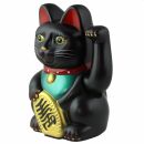 Agitando gato chino - Maneki neko - 15 cm - negro