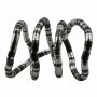 Bisutería - cadena de serpientes - plateado-plata oxidada - 8 mm