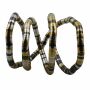 Bisutería - cadena de serpientes - plateado-plata oxidada - oro - 8 mm