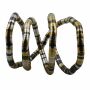 Bigiotteria - limber - catena serpente - argento-argento ossidato-oro - 8 mm