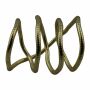 Bisutería - cadena de serpientes - oro - tono dorado 01 - 6 mm