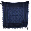 Kufiya - Pentagram blue-black - Shemagh - Arafat scarf