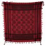 Kufiya - Pentagram red - black - Shemagh - Arafat scarf