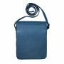 Bolsa de cuero liso - Modelo 03 - azul - Bolsa de cuero