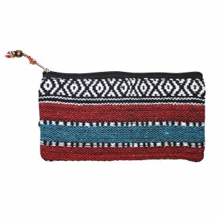Pencil case made of cotton - 9,4 x 5,1 inch - Pocket - knitting pattern 01