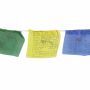 Tibetan prayer flags - 8 cm wide - black lettering - 01 - 5 reel set - Cotton