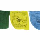 Tibetan prayer flags - 12 cm wide - red and black...