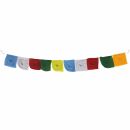 Tibetan prayer flags - 12 cm wide - red and black...