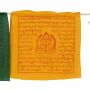 Bandiere di preghiera buddista tibetana - larghe 12 cm - scritta nera - set di 5 rotoli - cotone