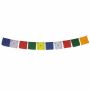 Banderas tibetanas de oración - 22 cm de ancho - letras multicolor - Set de 5 tambores - Algodón