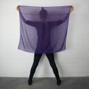 Sciarpa di cotone - elefante viola - rosso-nero - foulard quadrato