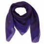 Cotton Scarf - Elephant - purple - red-black - squared kerchief