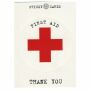 Postcard with sticker - First Aid - Erste Hilfe