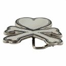 Loose belt buckle - replaceable buckle for a belt - Heart with bone
