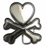 Loose belt buckle - replaceable buckle for a belt - Heart with bone