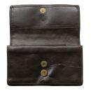 Purse made of smooth leather - black - Wallet - Pocket