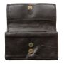 Portafoglio realizzato in pelle liscia - nero - portafoglio - borsa