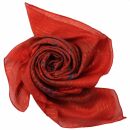 Cotton Scarf - Indian pattern 1 - red Lurex gold - squared kerchief