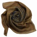 Cotton Scarf - Indian pattern 1 - brown Lurex multicolor...