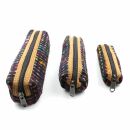 Pencil case made of cotton - colourful 01 - pack of 3 -...