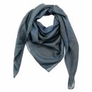 Cotton Scarf - Indian pattern 1 - grey - squared kerchief