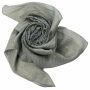 Pañuelo de algodón - Estampado de India 1 - gris - obscuro Lúrex dorado - Pañuelo cuadrado para el cuello