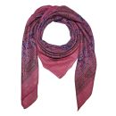 Baumwolltuch - Indisches Muster 1 - pink Lurex mehrfarbig - quadratisches Tuch