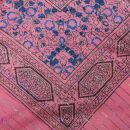 Pañuelo de algodón - Estampado de India 1 - fucsia Lúrex multicolor - Pañuelo cuadrado para el cuello