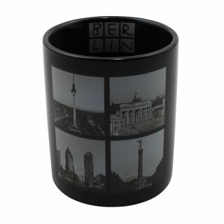 Tasse - Berlin - schwarz-weiß - Kaffeetasse