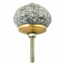 Ceramic door knob shabby chic - marble