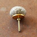 Ceramic door knob shabby chic - marble