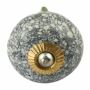 Pomello in ceramica shabby chic - marmo