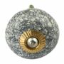 Pomello in ceramica shabby chic - marmo