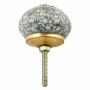 Ceramic door knob shabby chic - marble