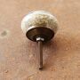 Ceramic door knob shabby chic - marble-stripes