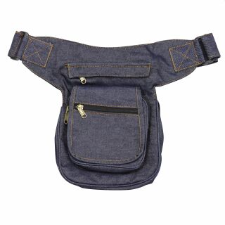 Riñonera - Kurt - Tejano azul - Cinturón con bolsa - Cangurera