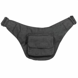 Riñonera - Nico - pinstripe - antracita - Cinturón con bolsa - Cangurera