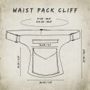 Riñonera - Cliff - pinstripe - antracita - Cinturón con bolsa - Cangurera