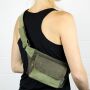 Hip Bag - Brian - corduroy green light-dark - Bumbag - Belly bag