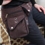 Gürteltasche - Frank - braun - Bauchtasche - Hüfttasche mit mehreren Taschen