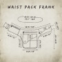 Gürteltasche - Frank - schwarz - Bauchtasche - Hüfttasche mit mehreren Taschen
