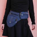 Gürteltasche - Peter - blau - Bauchtasche - Hüfttasche mit mehreren Taschen