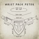 Gürteltasche - Peter - braun - Bauchtasche - Hüfttasche mit mehreren Taschen