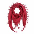 Cotton scarf fine & tightly woven - red - with...